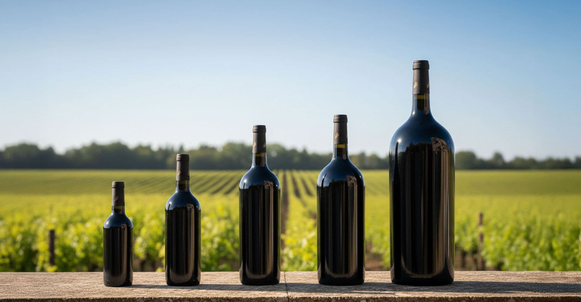 Photo taille de bouteille pour un évènement